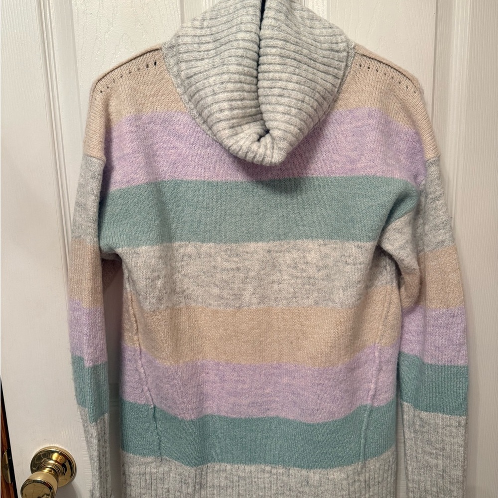GAP Multicolor Striped Cowl Neck Pullover Sweater Size XS